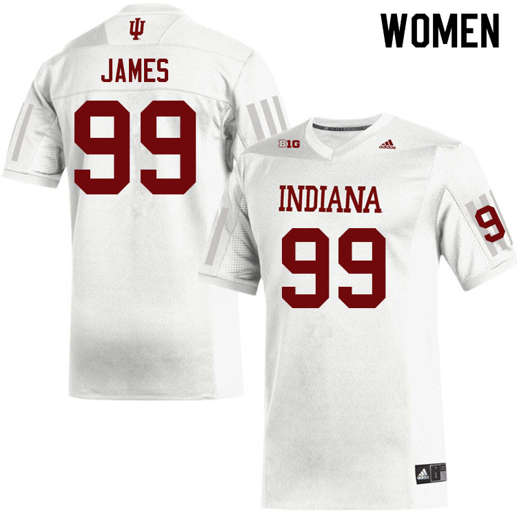 Women #99 Nick James Indiana Hoosiers College Football Jerseys Sale-White